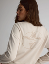 Chandail coton ouaté à col rond pour femme||Crewneck fleece sweatshirt for women