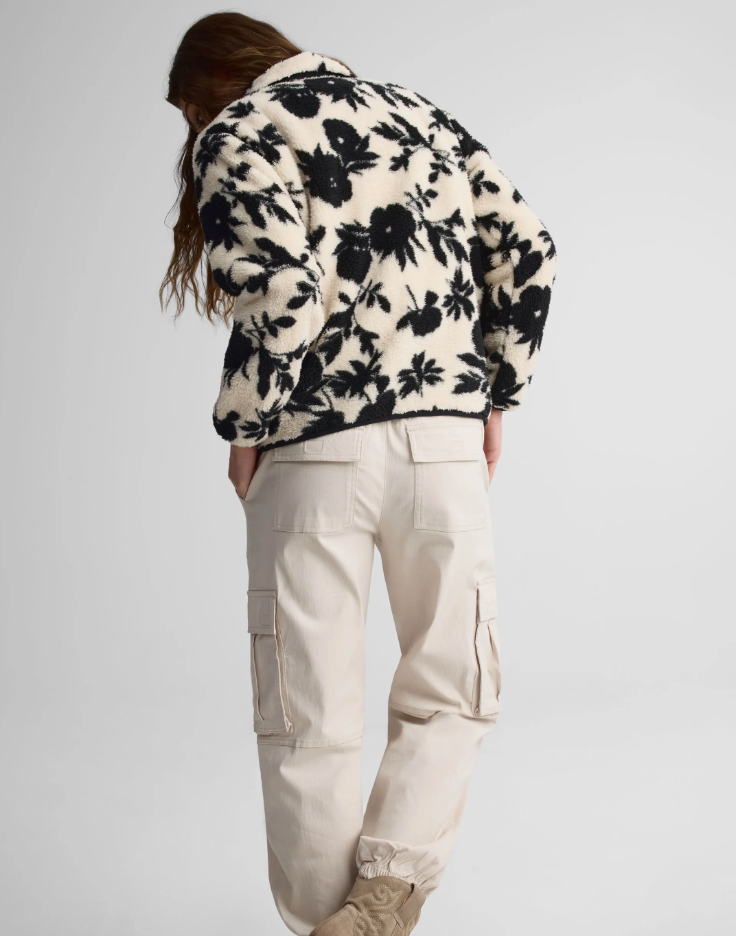 Chandail en peluche à boutons pour femme||Plush snap-button pullover for women