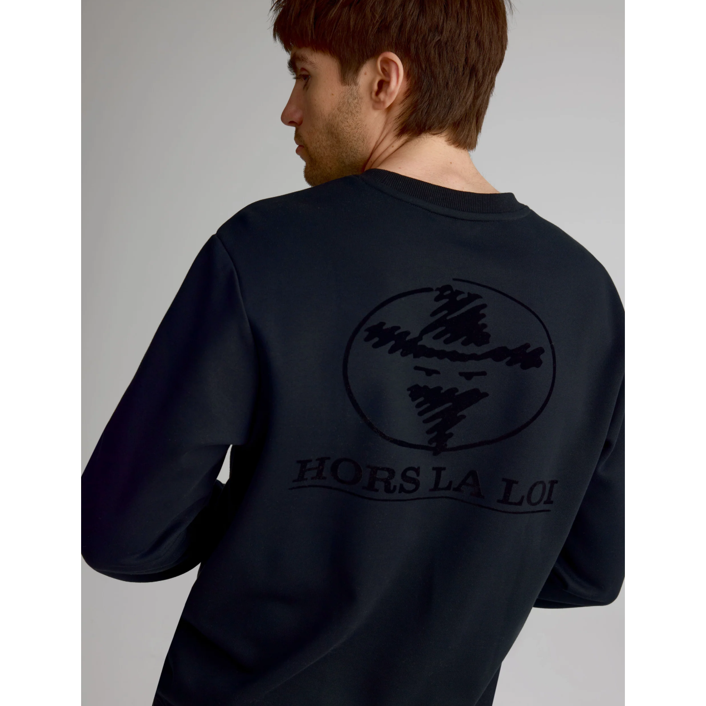 Chandail coton ouaté à col rond - hommes