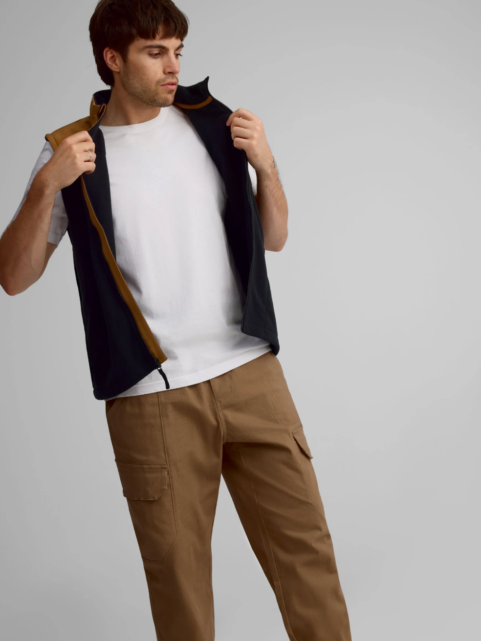 Veste en laine polaire à manches amovibles pour homme||Convertible fleece jacket with removable sleeves for men