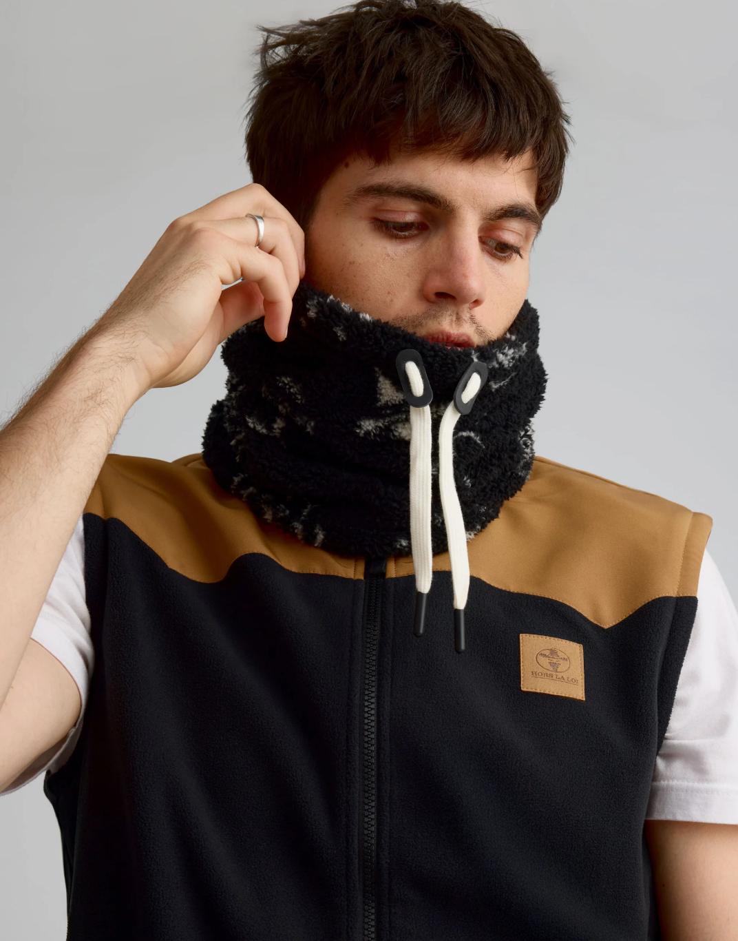 Tube en peluche unisexe - Combo Black||Plush Neck Tube - Combo Black