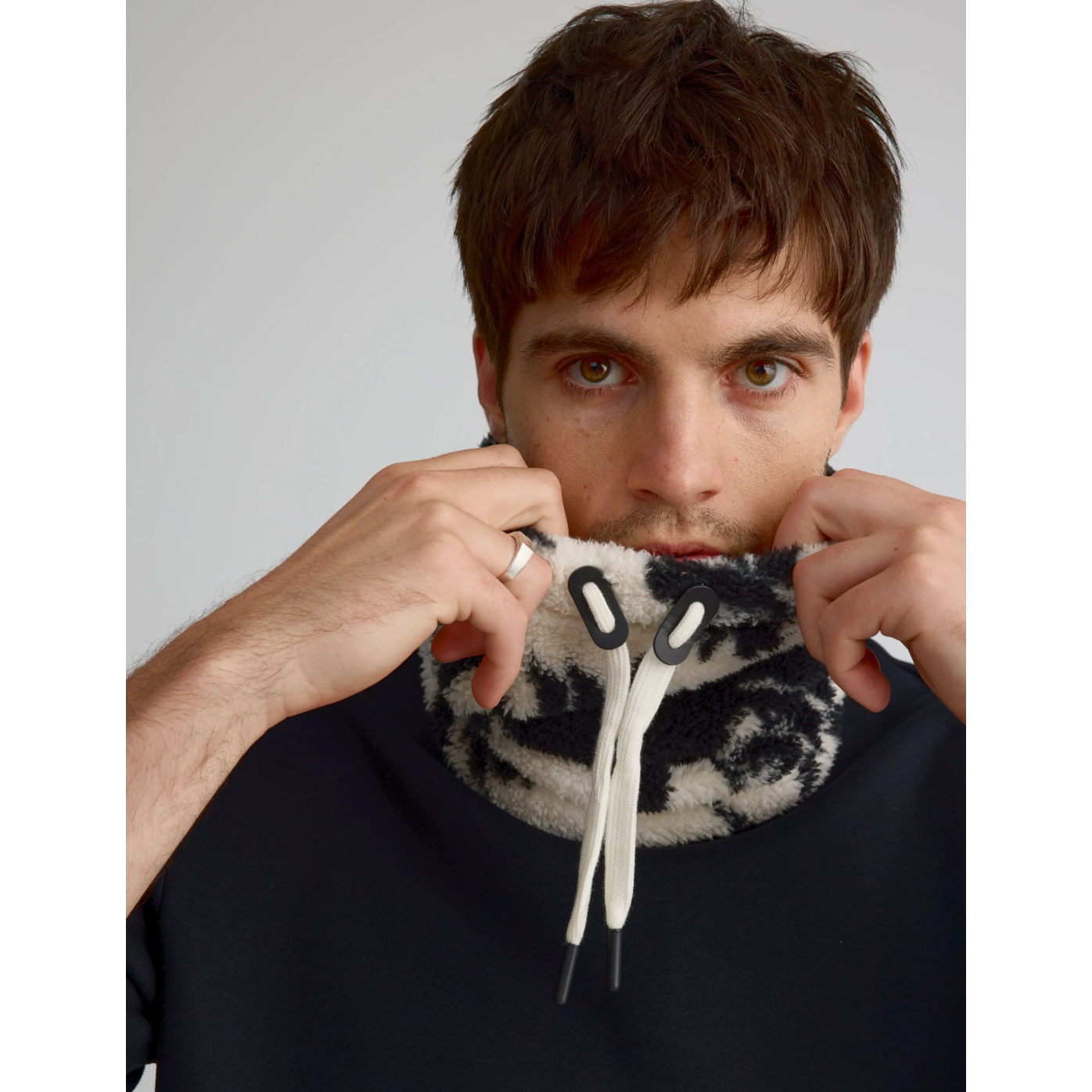 Tube en peluche unisexe - Combo Oatmeal||Plush Neck Tube - Combo Oatmeal