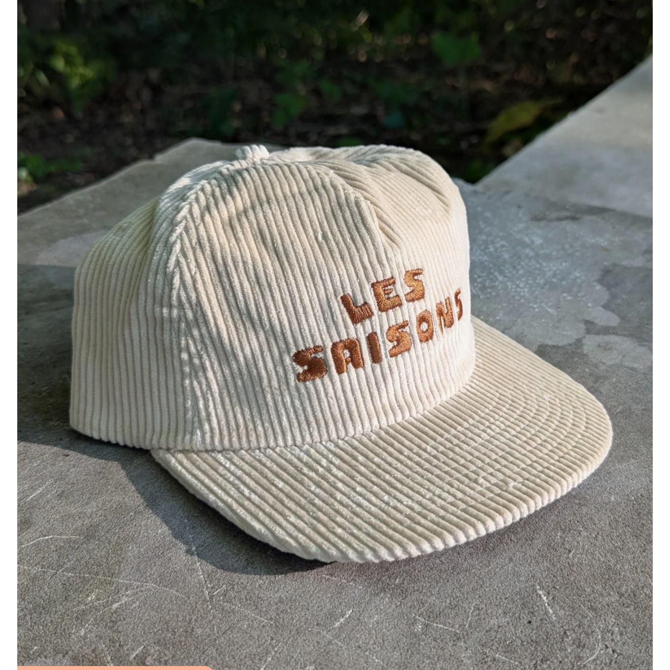 Casquette en corduroy