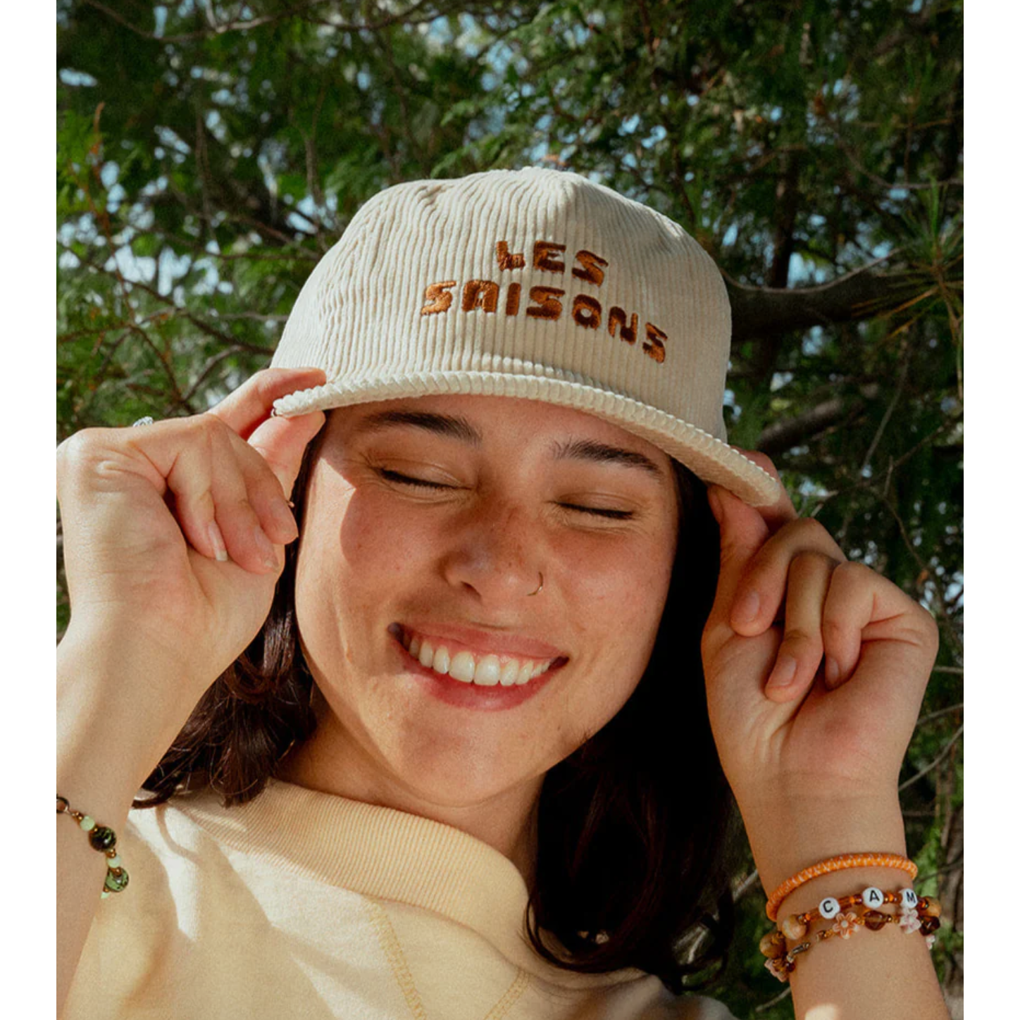 Casquette en corduroy