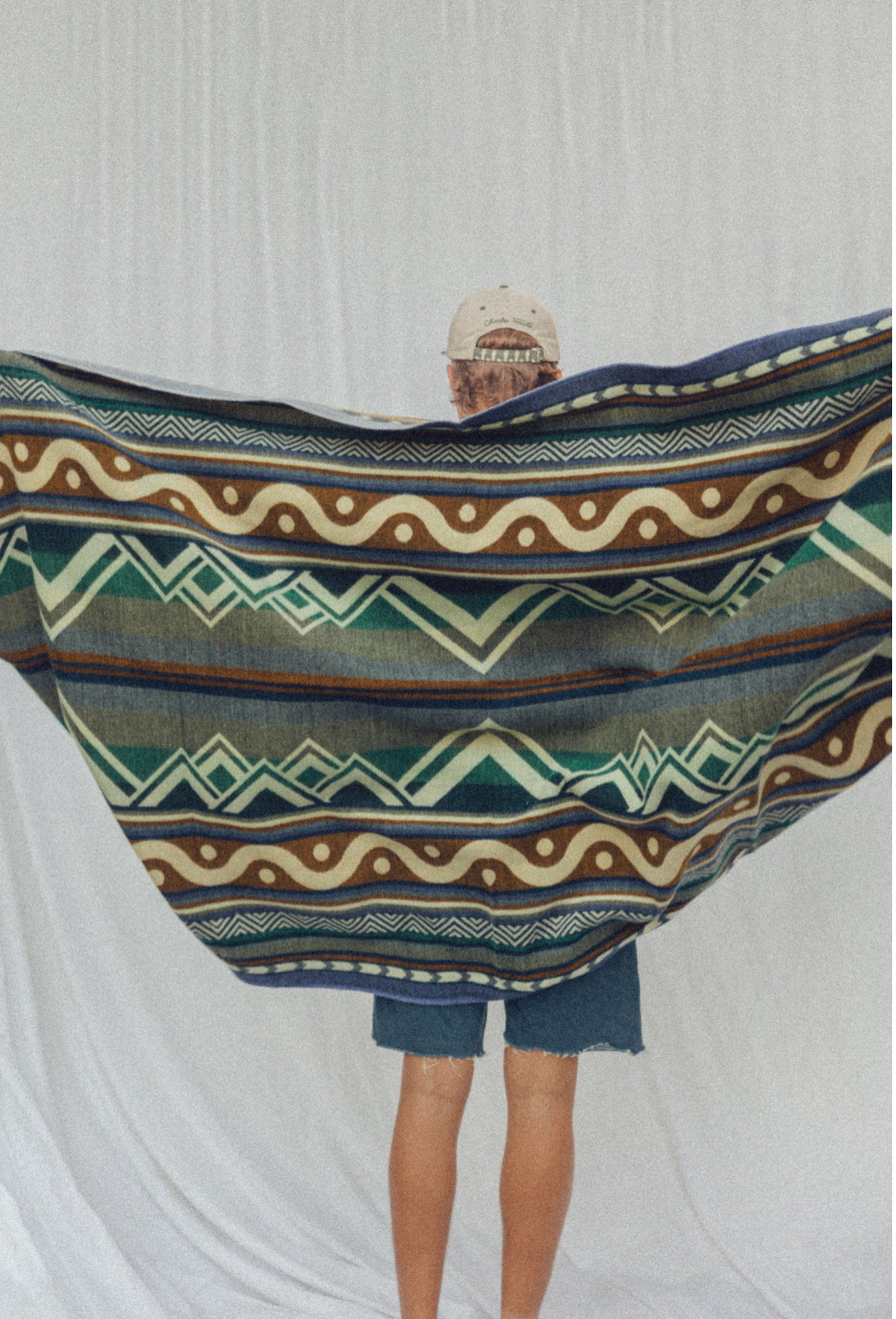 Couverture Mountains||Mountains - Blanket - X Marine Poiraton Blue and Yellow