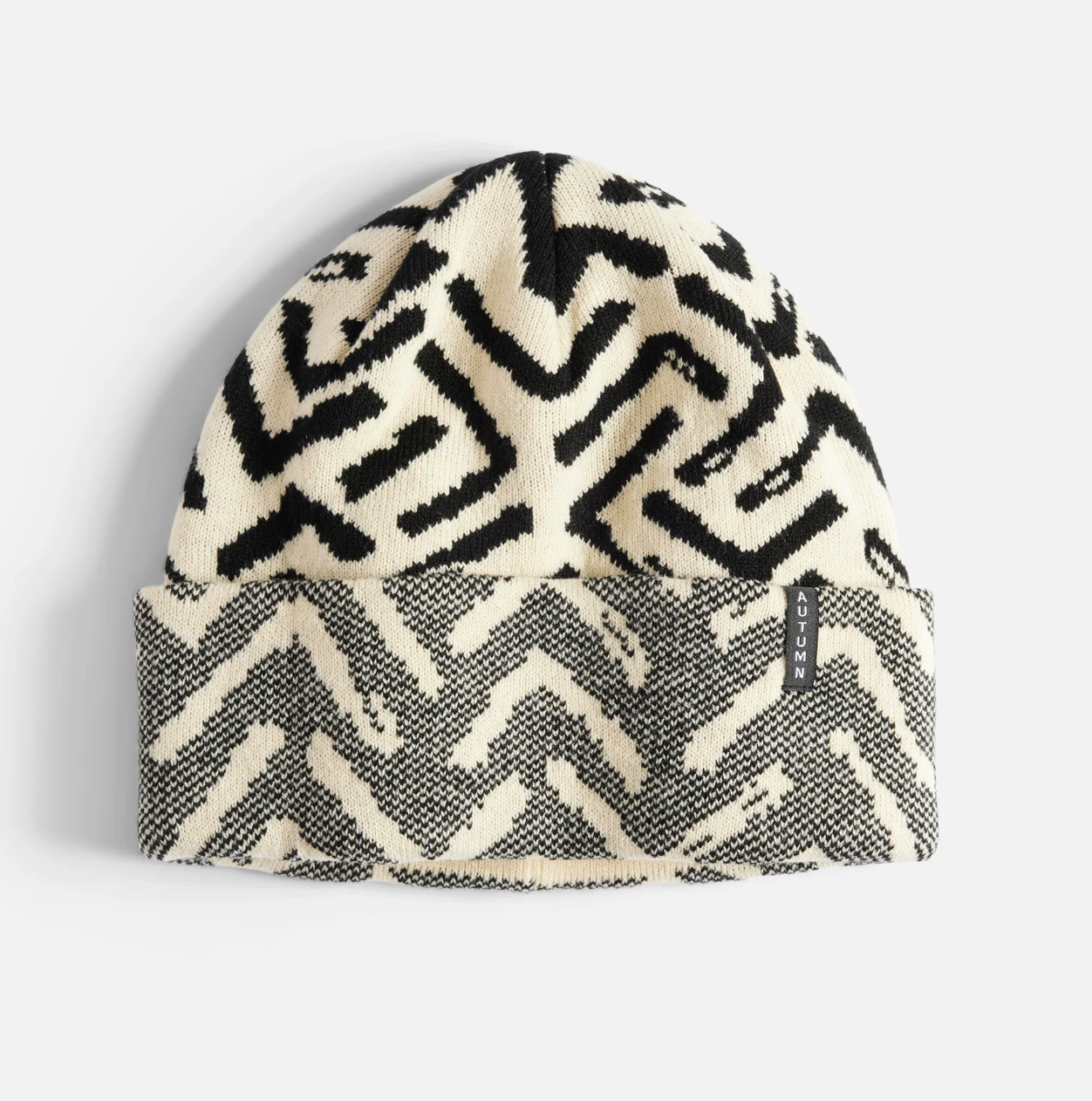 Autumn - Geo Beanie - Eggshell