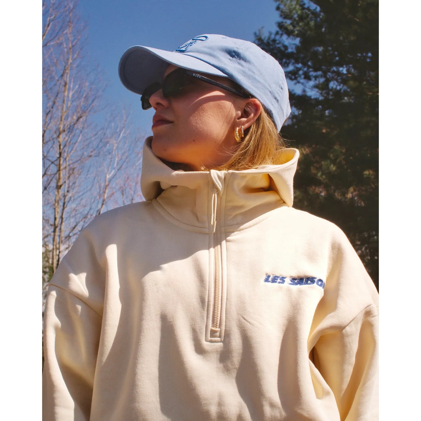 Quarter Zip Hoodie - Femmes