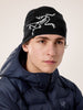 Tuque Satoro- Black/Arctic Silk|| Satoro Merino Toque - Black/Arctic Silk