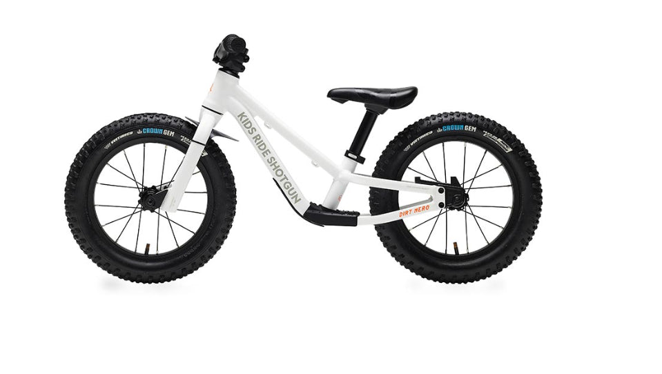 Dirt Hero 12'' - Vélo Équilibre - 12-1/2'' - Blanc - Sans Frein||Dirt Hero 12'' - Push Bike - 12-1/2'' - White - Without Brake