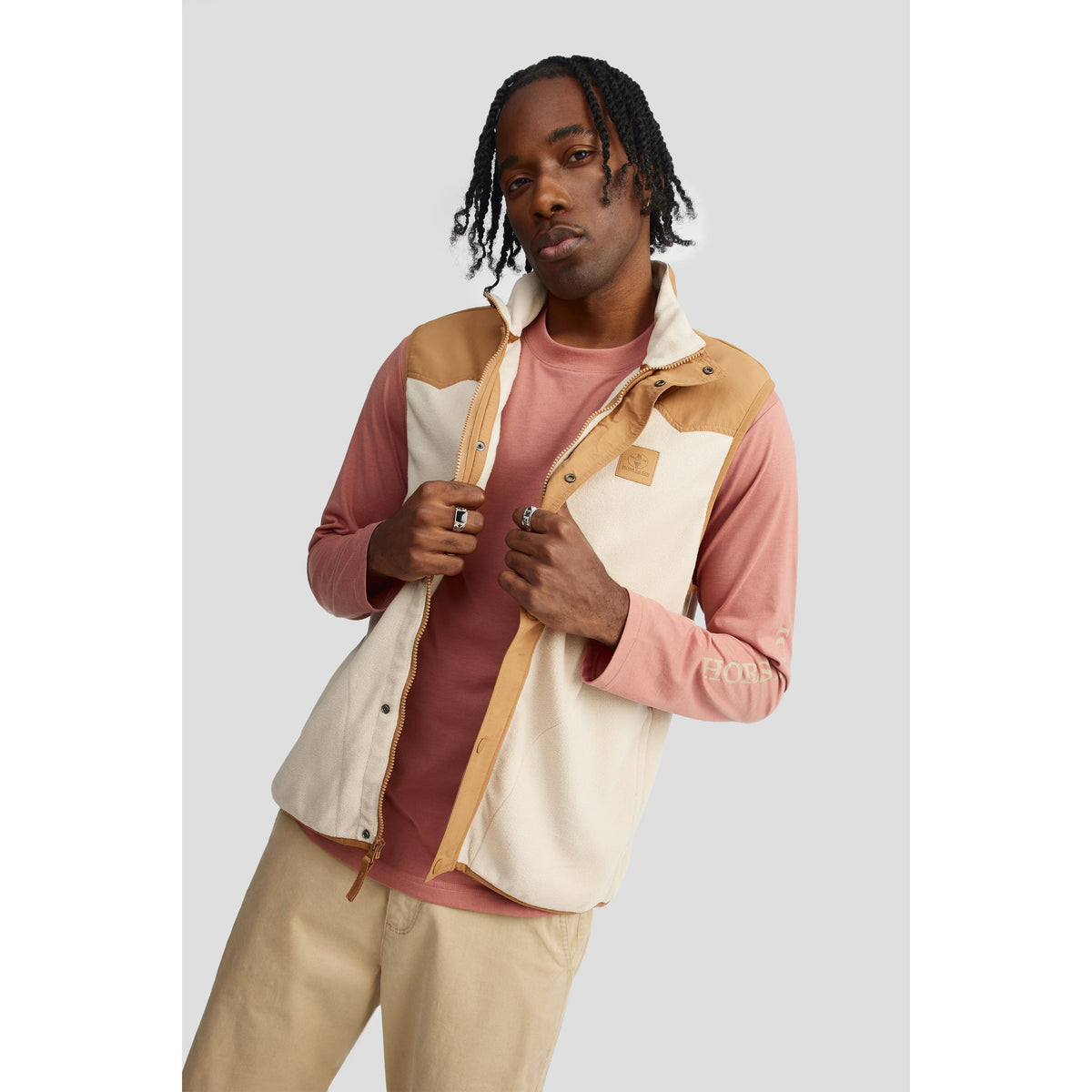 Charles Colby Homme Veste Sans Manches Outdoor Sir Wilfriat Grande Taille - Noire Matelassée