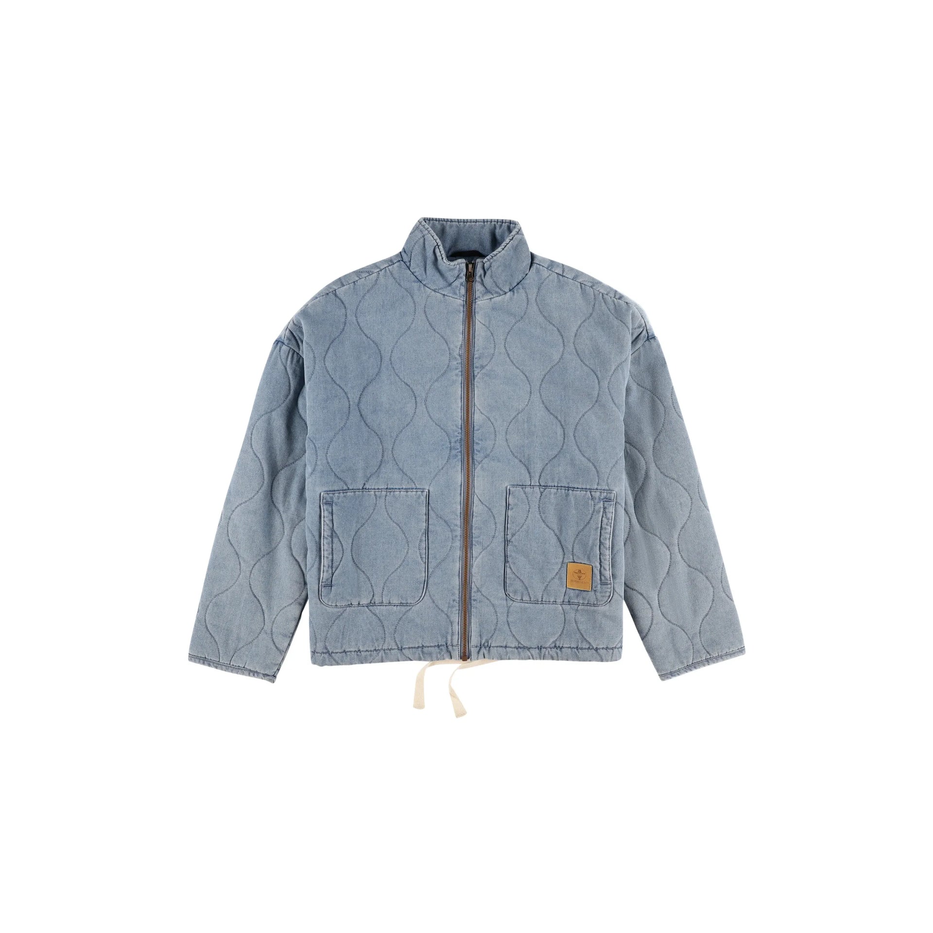 Veste matelassée en denim pour femme – L’Unique