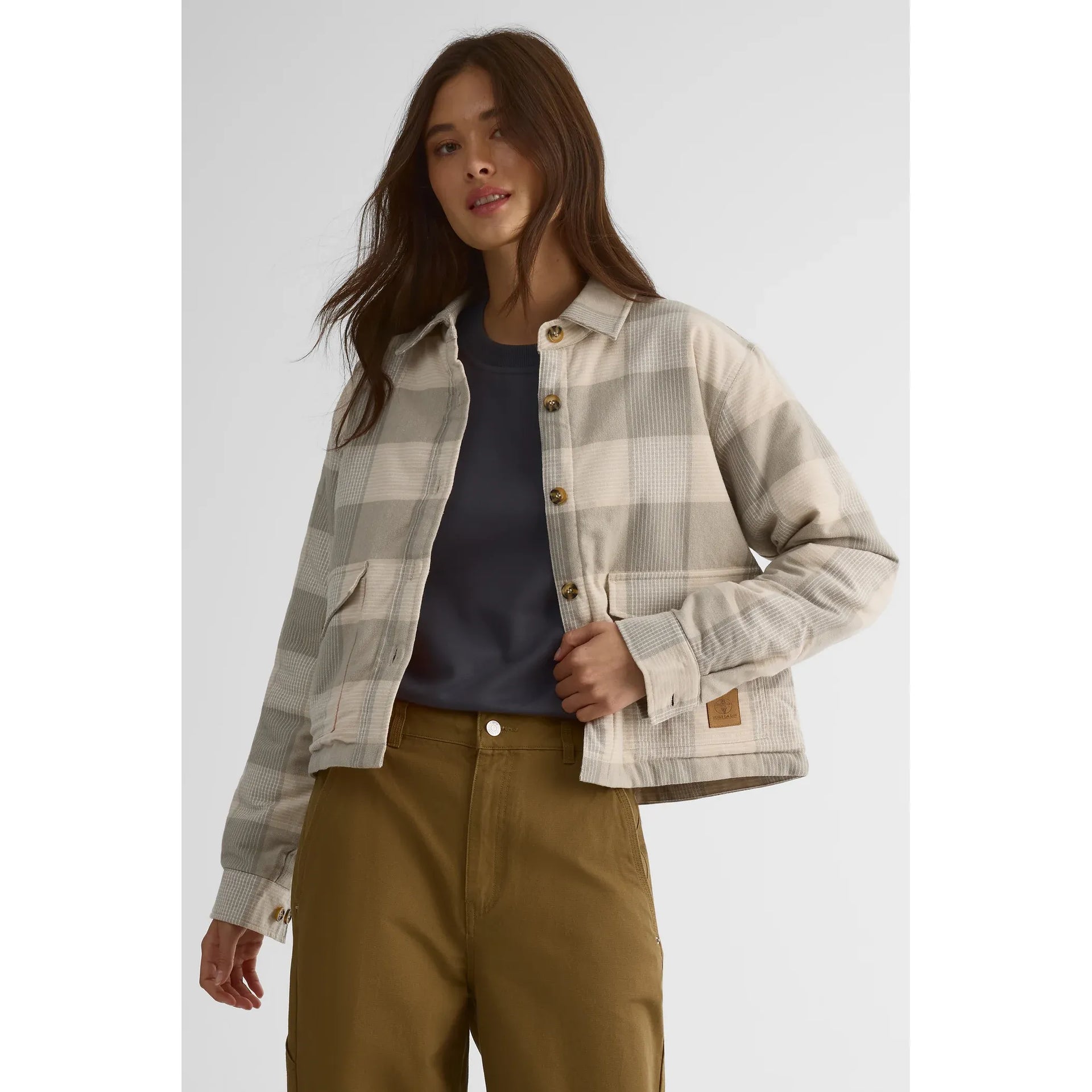 Surchemise isolée à carreaux pour femme – La Vagabonde