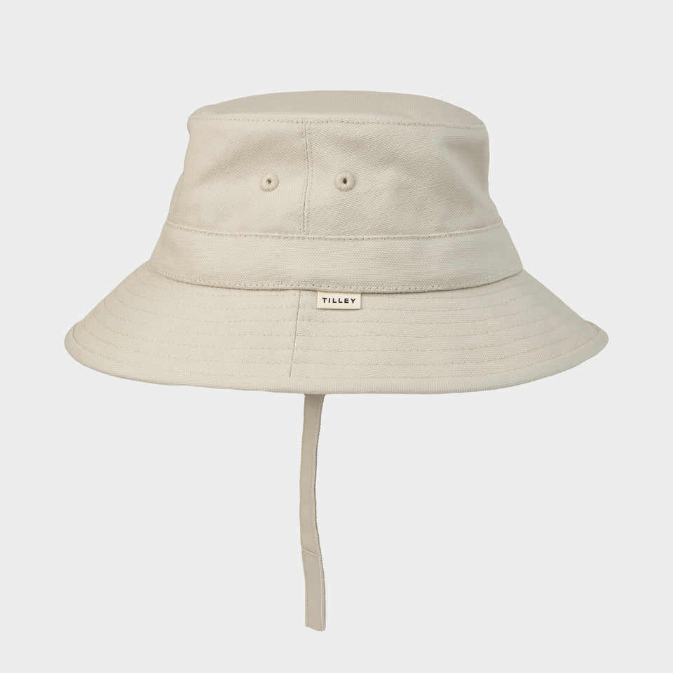 Mini T1 Bucket Hat for Children - Stone || T1 Bucket Hat Kids - Stone