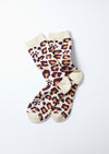 Chaussettes Léopard Pile || Pile Leopard Crew Socks