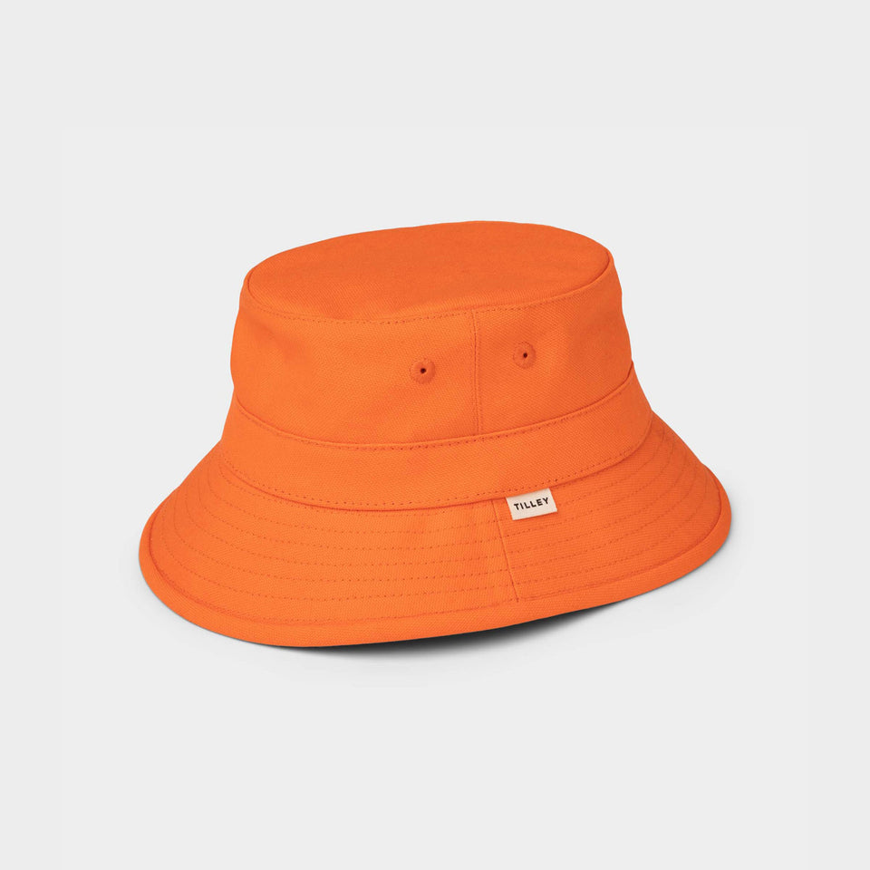 Mini T1 Bucket Hat for Children - Orange || T1 Bucket Hat Kids - Bright Orange