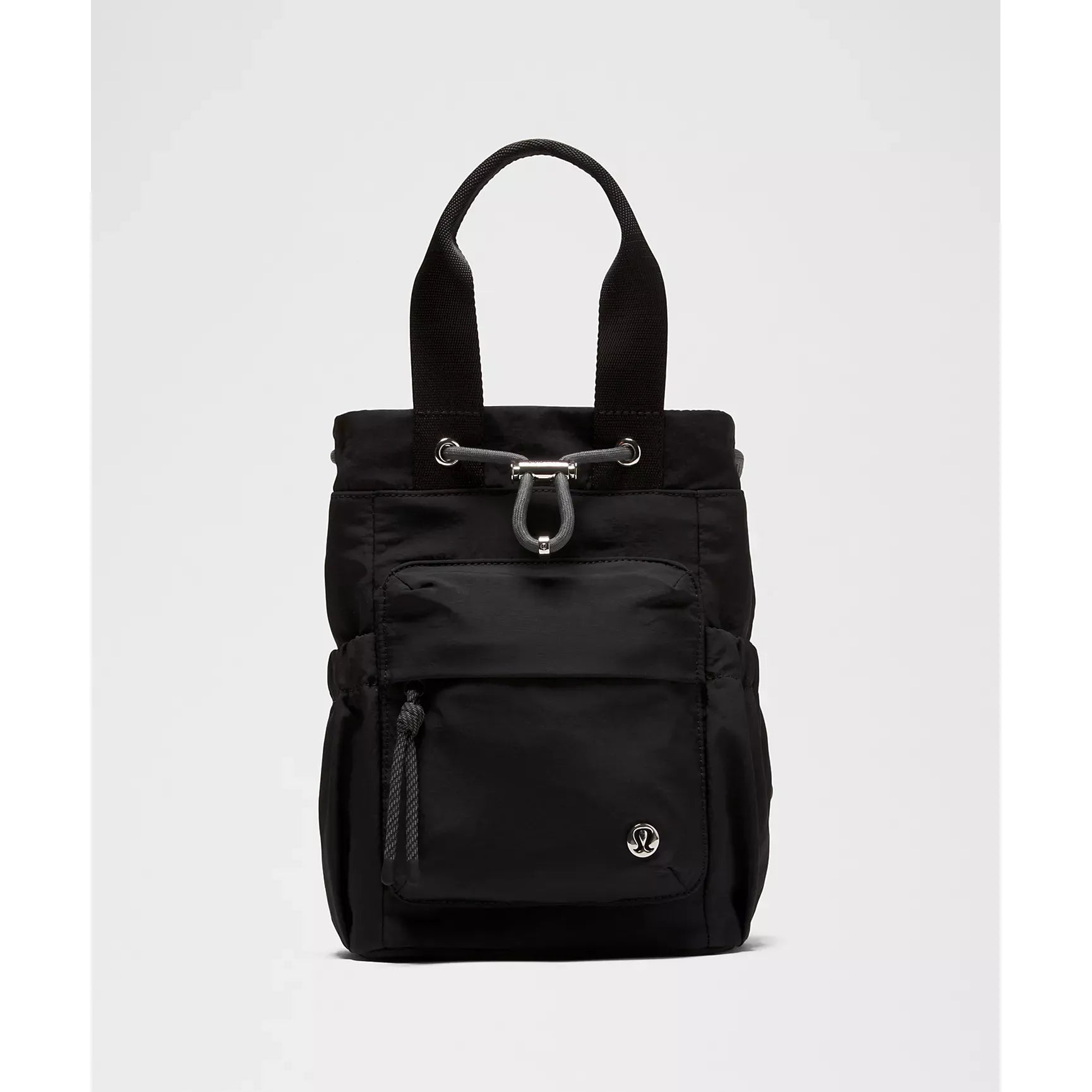 Sac seau convertible à cordon coulissant Mini 5L - Noir/Gris