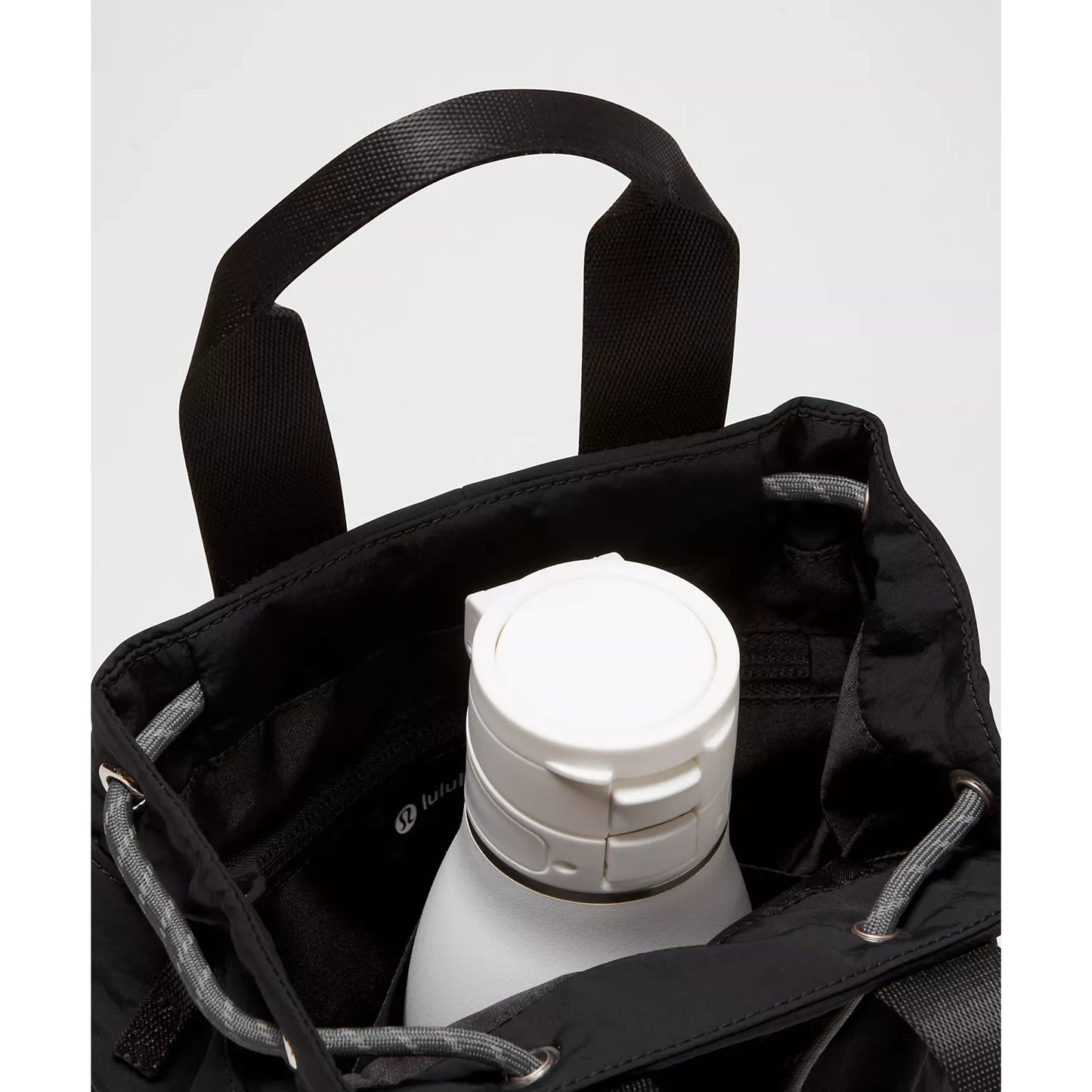 Sac seau convertible à cordon coulissant Mini 5L - Noir/Gris