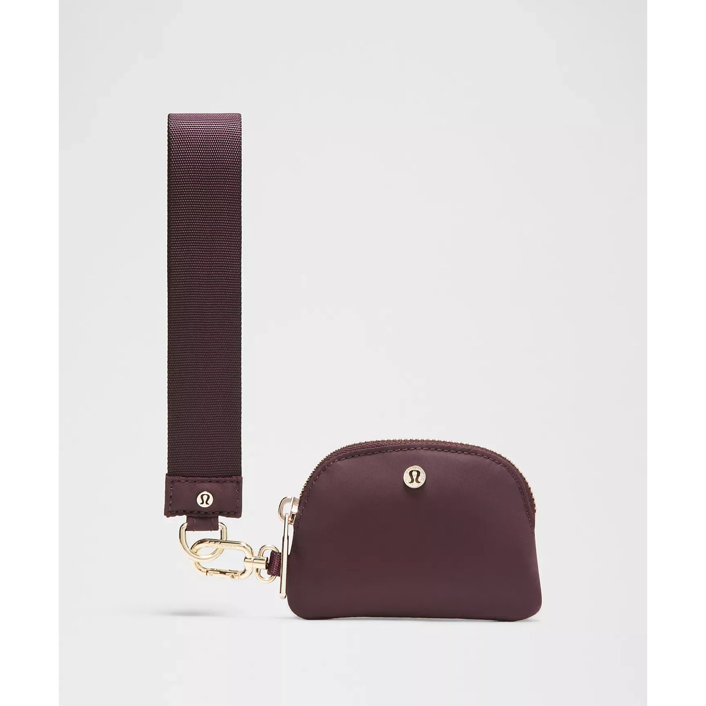 Pochette Double avec Poignée – Black Plum/Gold