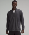 Haut demi-zippé en coton à tricot double texturé pou Hommes|| Textured Double-Knit Cotton Half Zip for Men