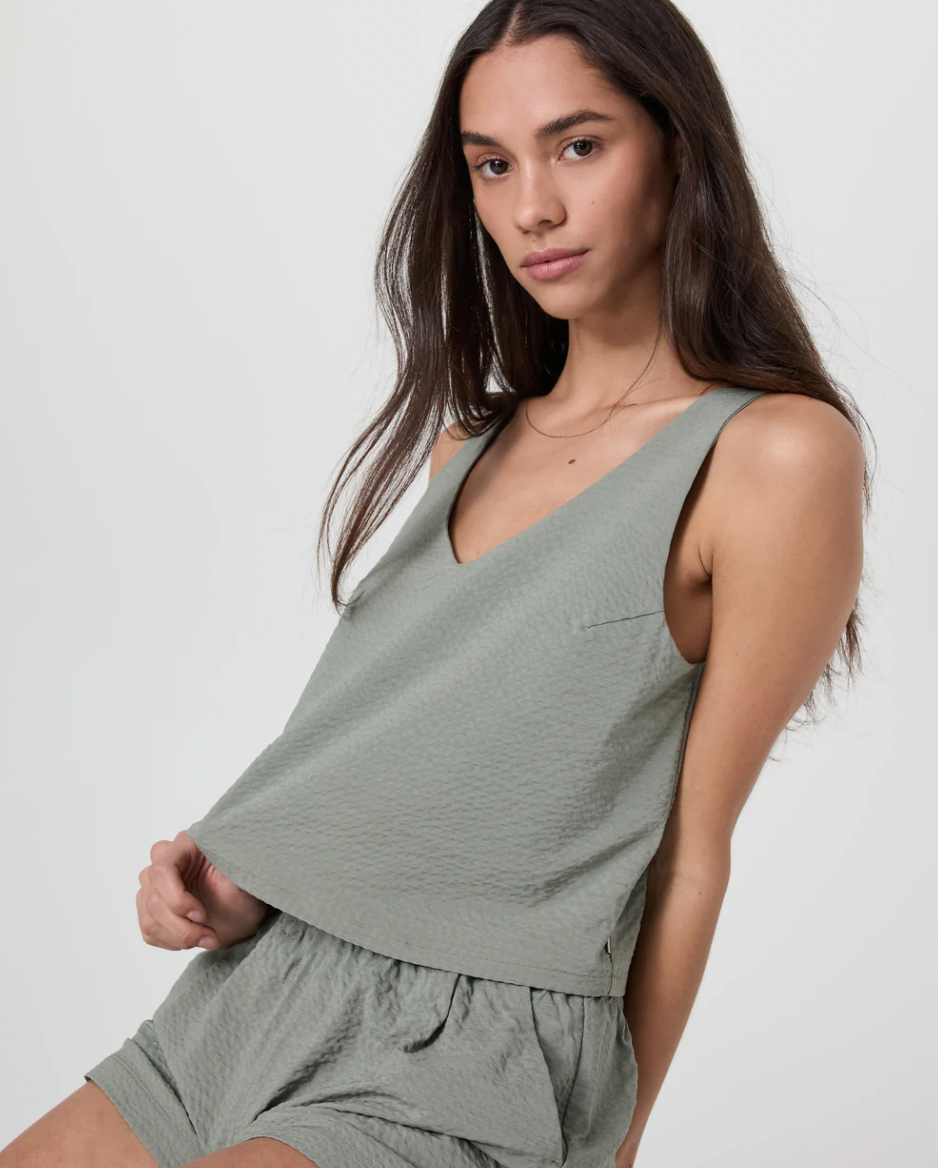 Camisole Tank texturée  – Femme || Villa Textured Crop Tank - W's