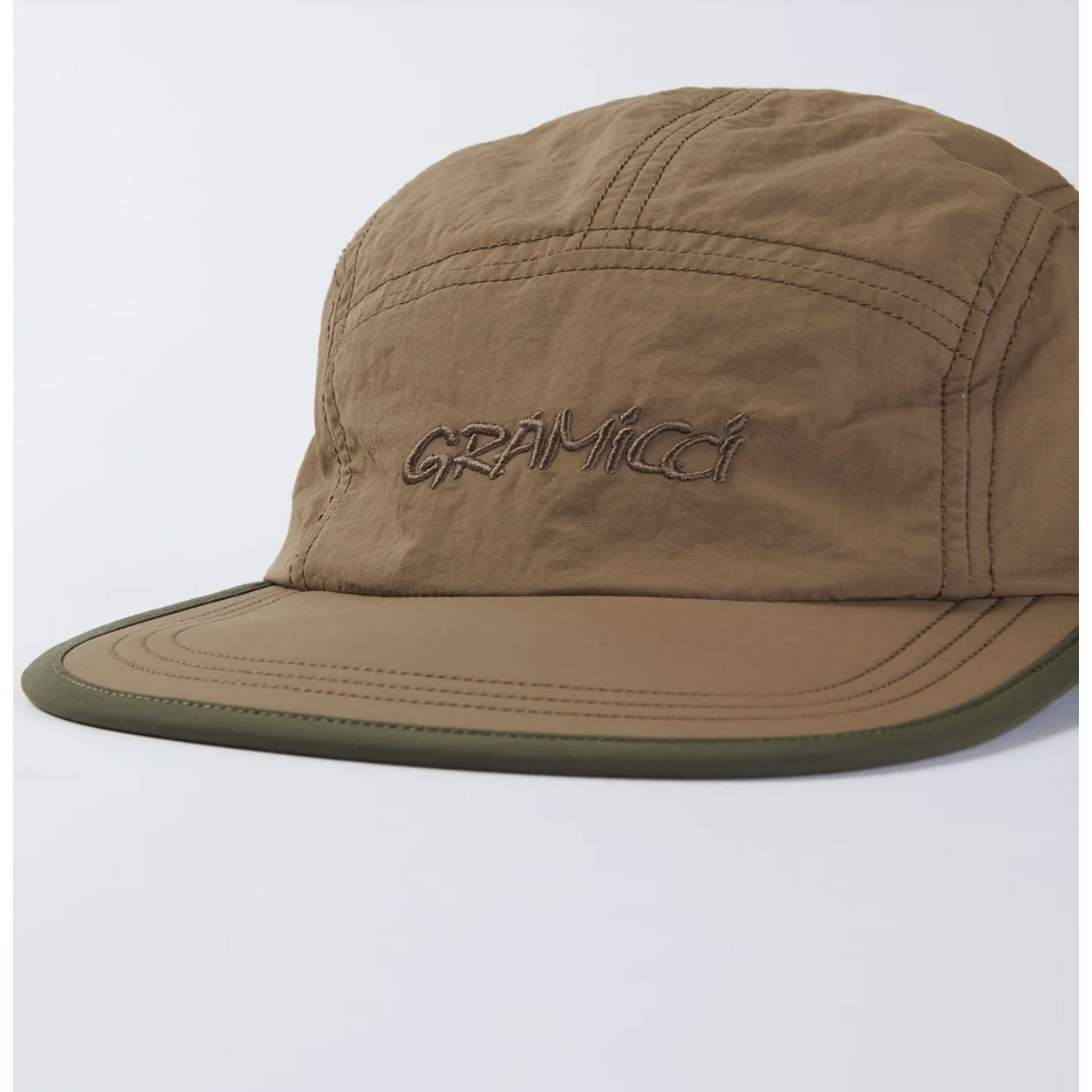 Casquette unisexe Gramicci en nylon – Coyote/Olive