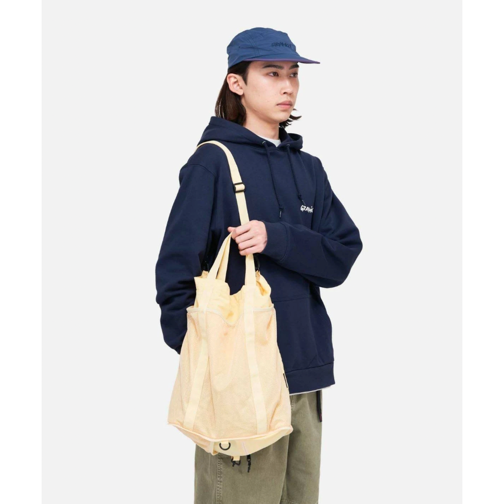 Compressible Nylon Tote - Lemon || Nylon Packable Tote - Lemon