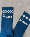 Chaussettes à carreaux|| Cyan Checkers Everyday Socks