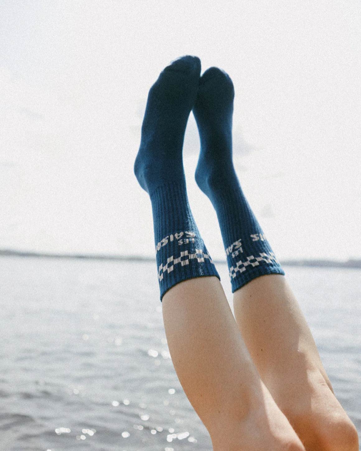 Chaussettes à carreaux|| Cyan Checkers Everyday Socks