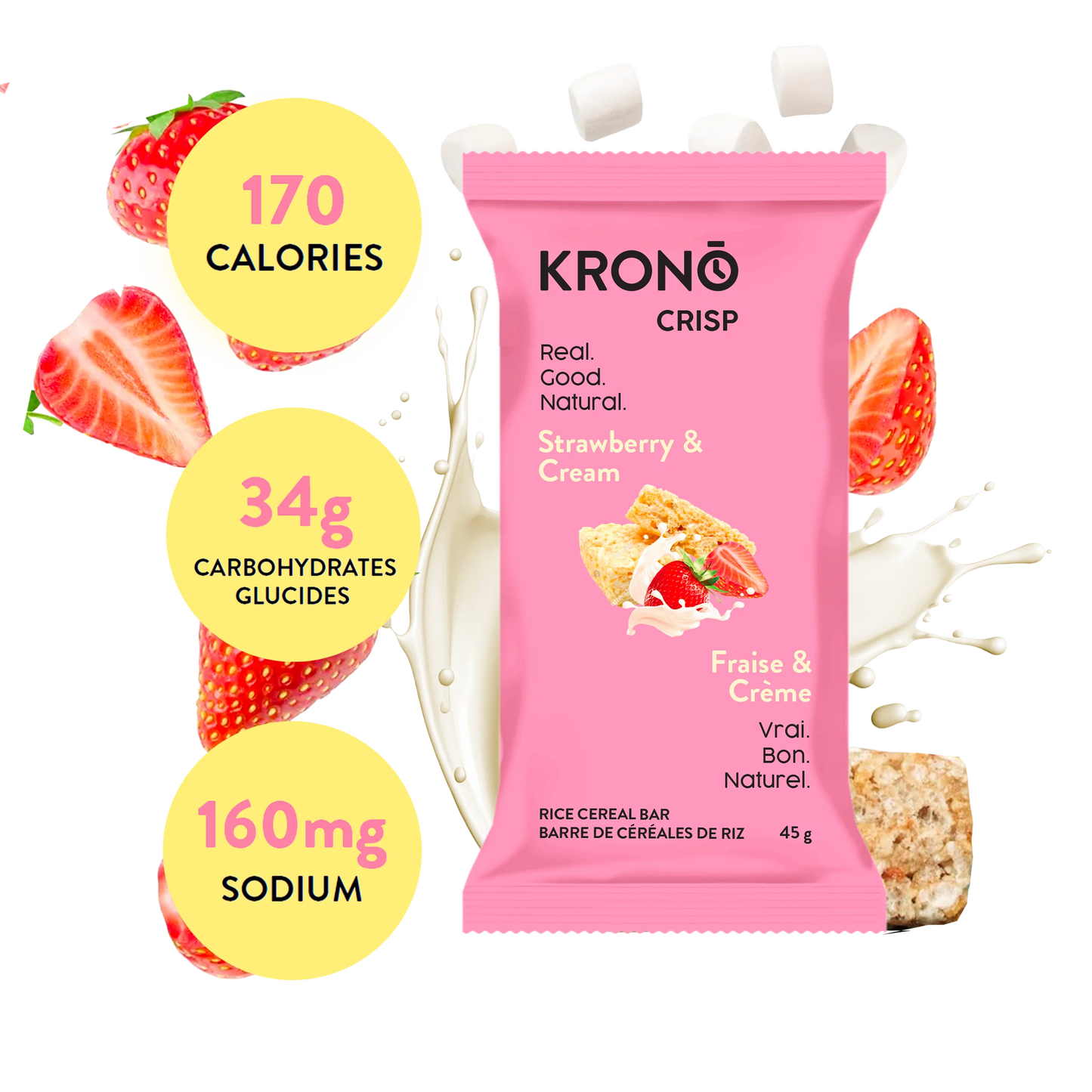 Krono - Crisp énergétique fraise & crème