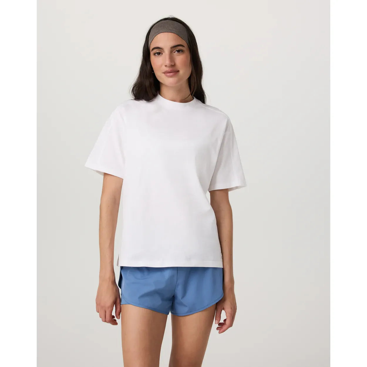 T-shirt oversize en coton épais à manches courtes - Femmes