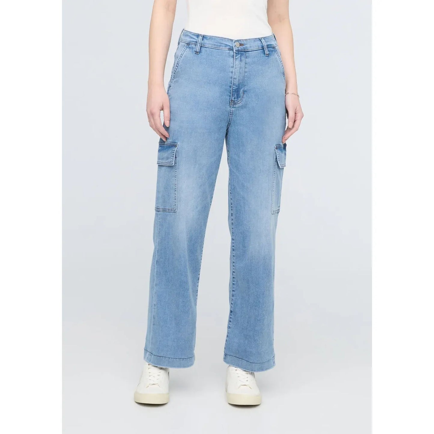 Perf. Denim Lite High Rise Cargo - Femmes