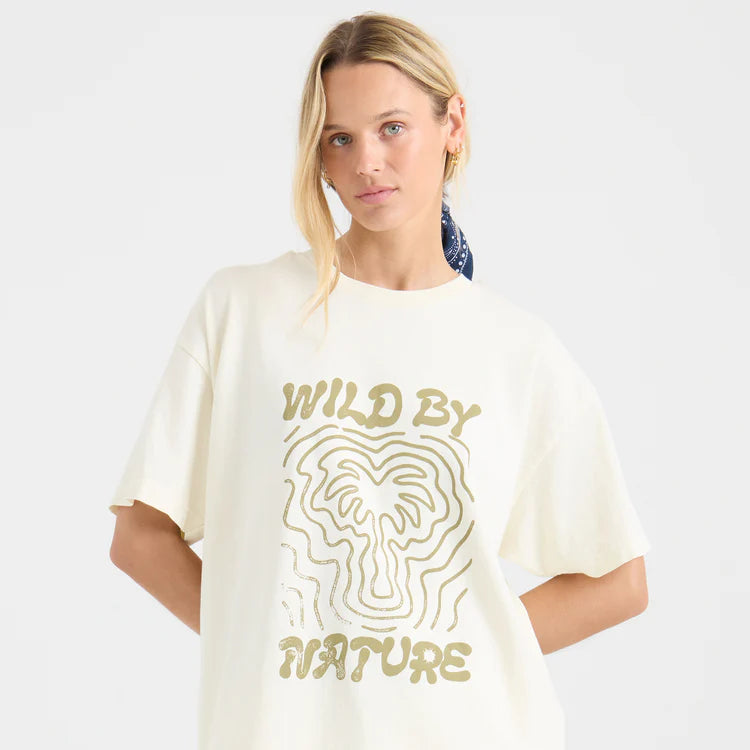 T-shirt premium oversize Wild By Nature - Femmes