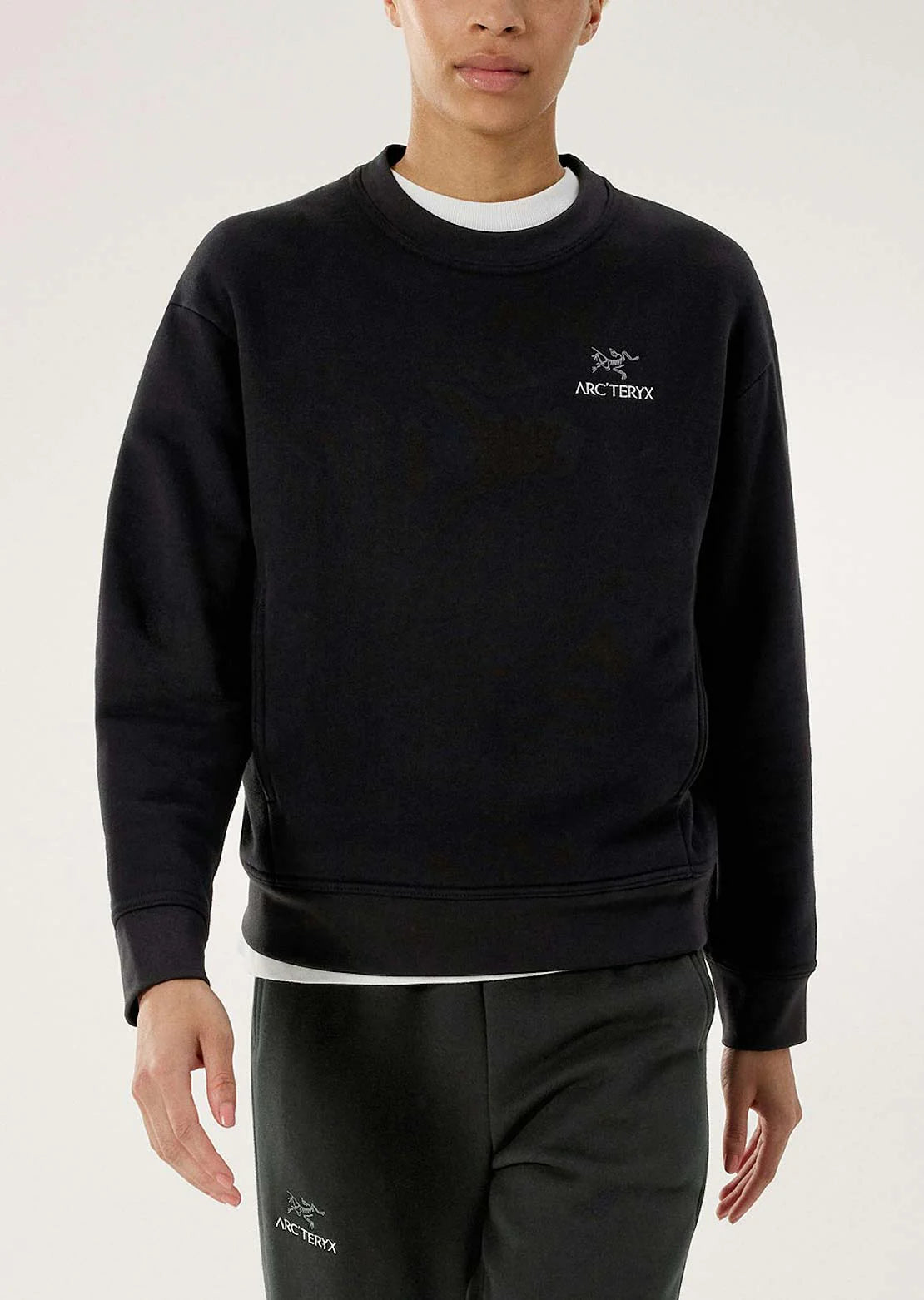 Chandail en polar à col rond Emblem - Femmes