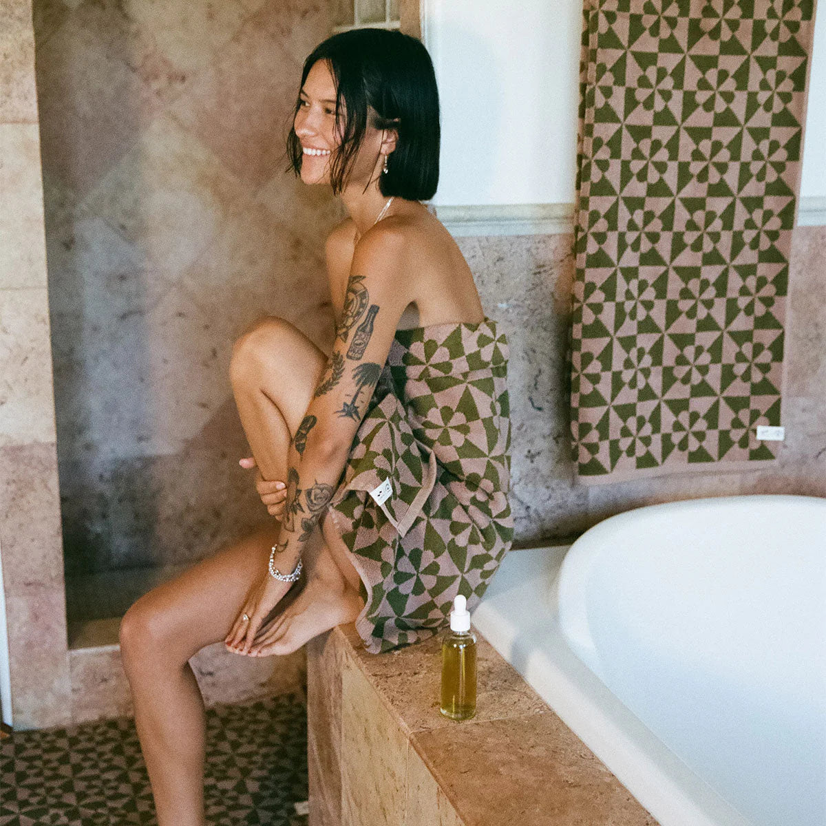 Serviette de bain Bex - Mousse | Daydream Surf Shop x Slowtide