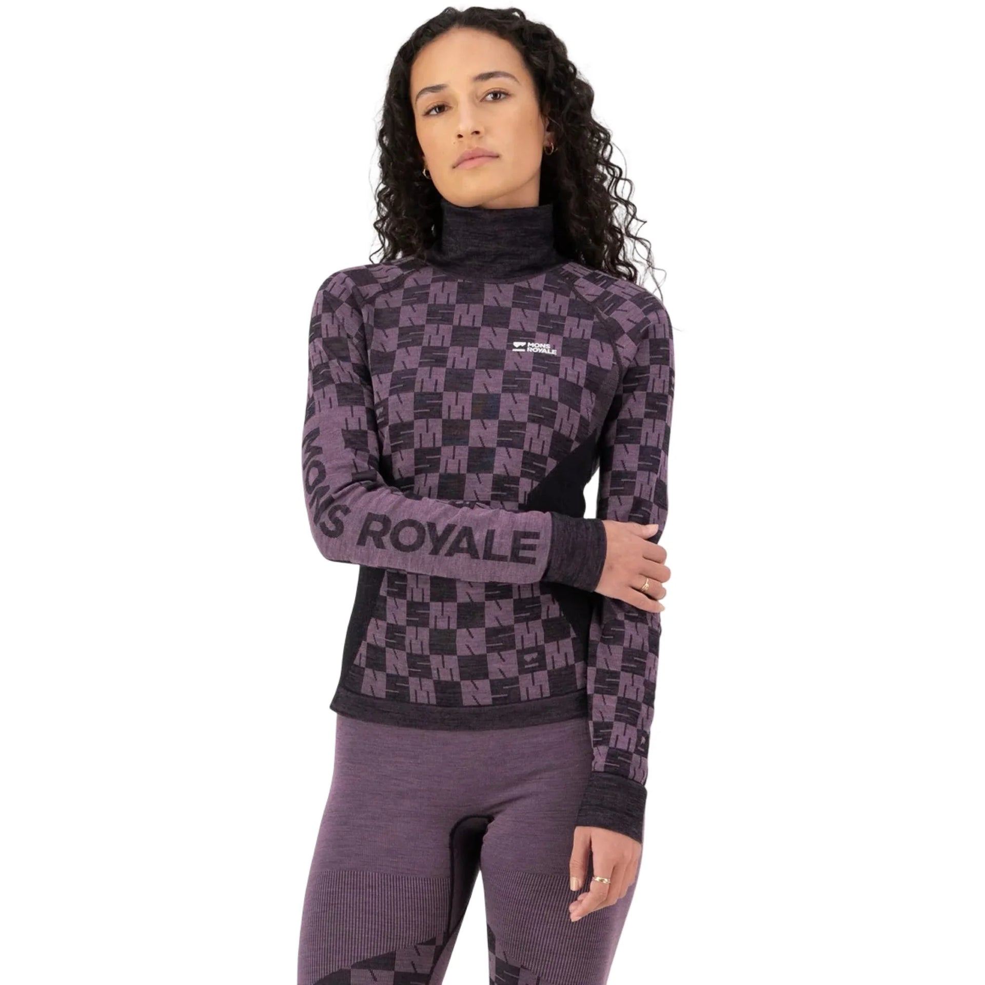 Chandail en mérinos Ascender à col montant - Femmes