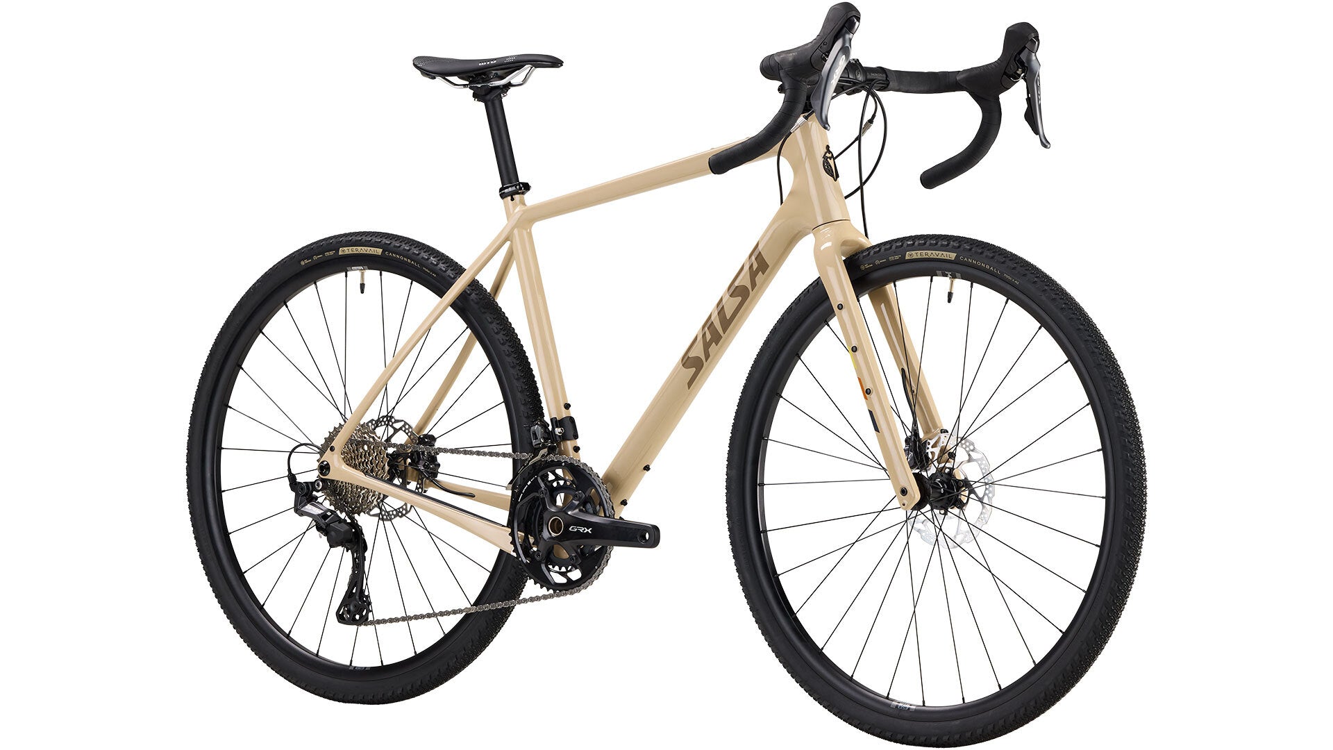 Gravel Bike, Salsa, Warbird C GRX 820 2x12, 700c, Carbon, Tan, 56cm