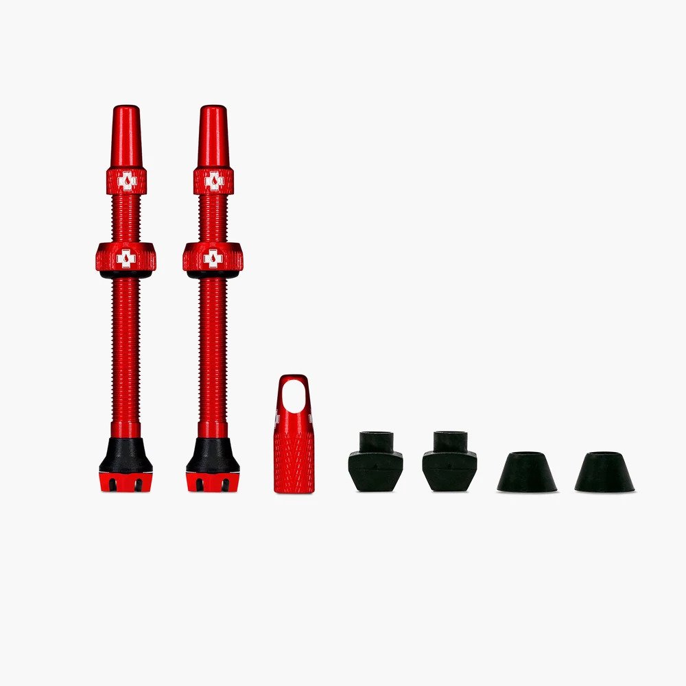Paire De Valves Tubeless Presta V2, 44mm, Rouge