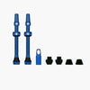Paire De Valves Tubeless Presta V2, 44mm, Bleu||V2 Presta Tubeless Valve Pair, 44mm, Blue