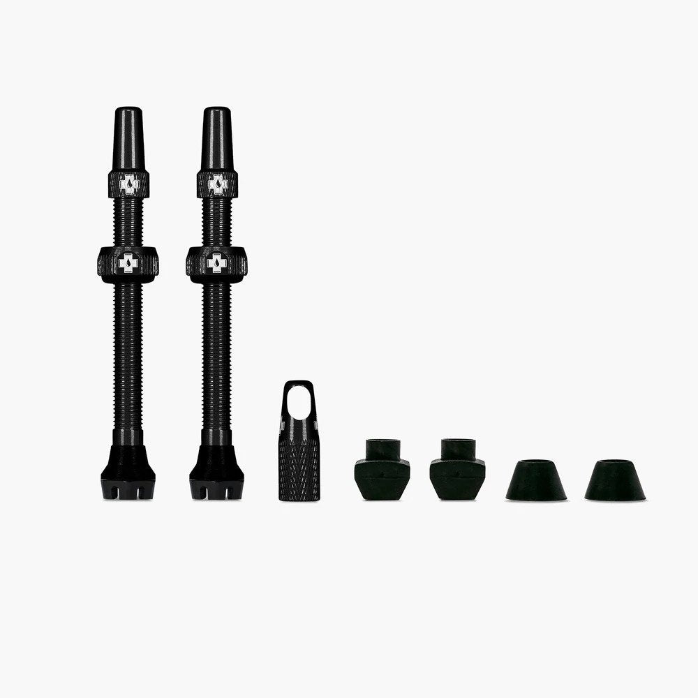 Paire De Valves Tubeless Presta V2, 44mm, Noir